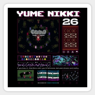 Yume Nikki Streetwear Aesthetic Pixel Design Sticker